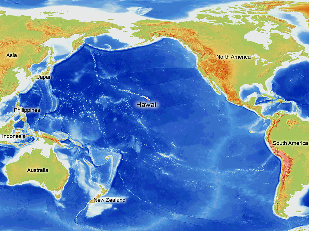 Восточная часть тихого океана. Гавайский архипелаг, тихий океан. Гавайские острова на карте Тихого океана. Гавайи на карте Тихого океана.